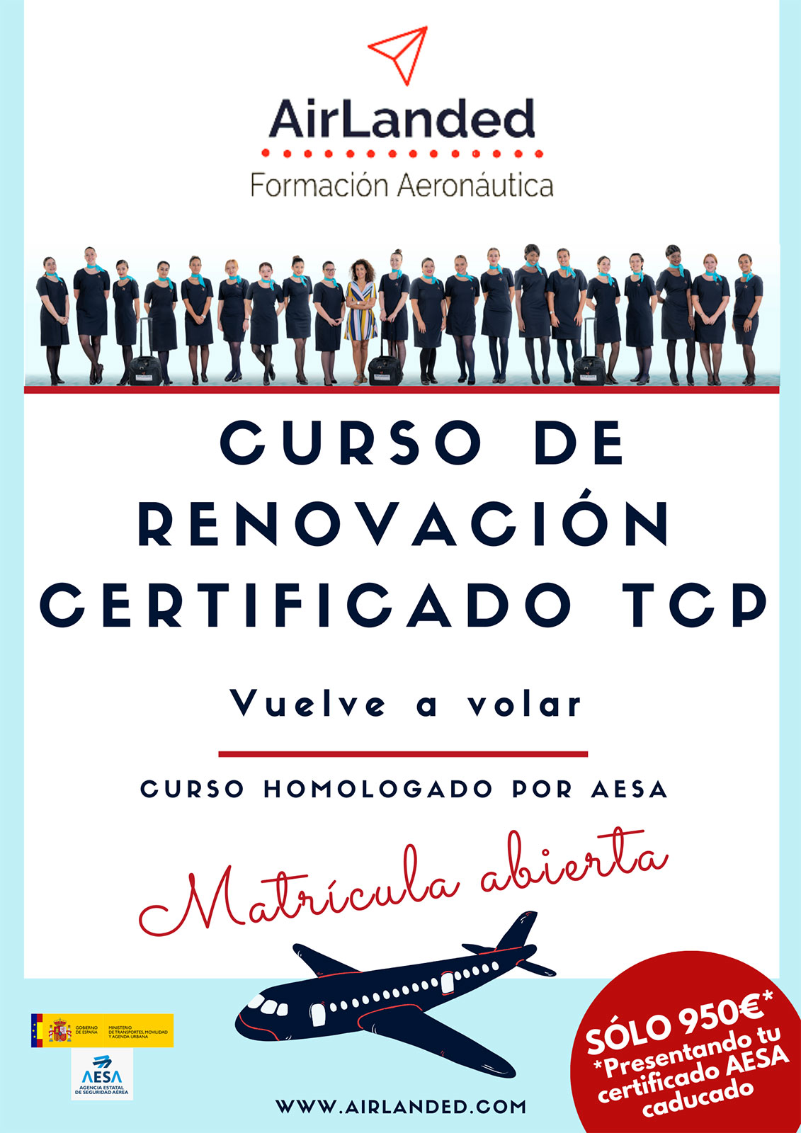 Curso de renovación del certificado TCP | Airlanded