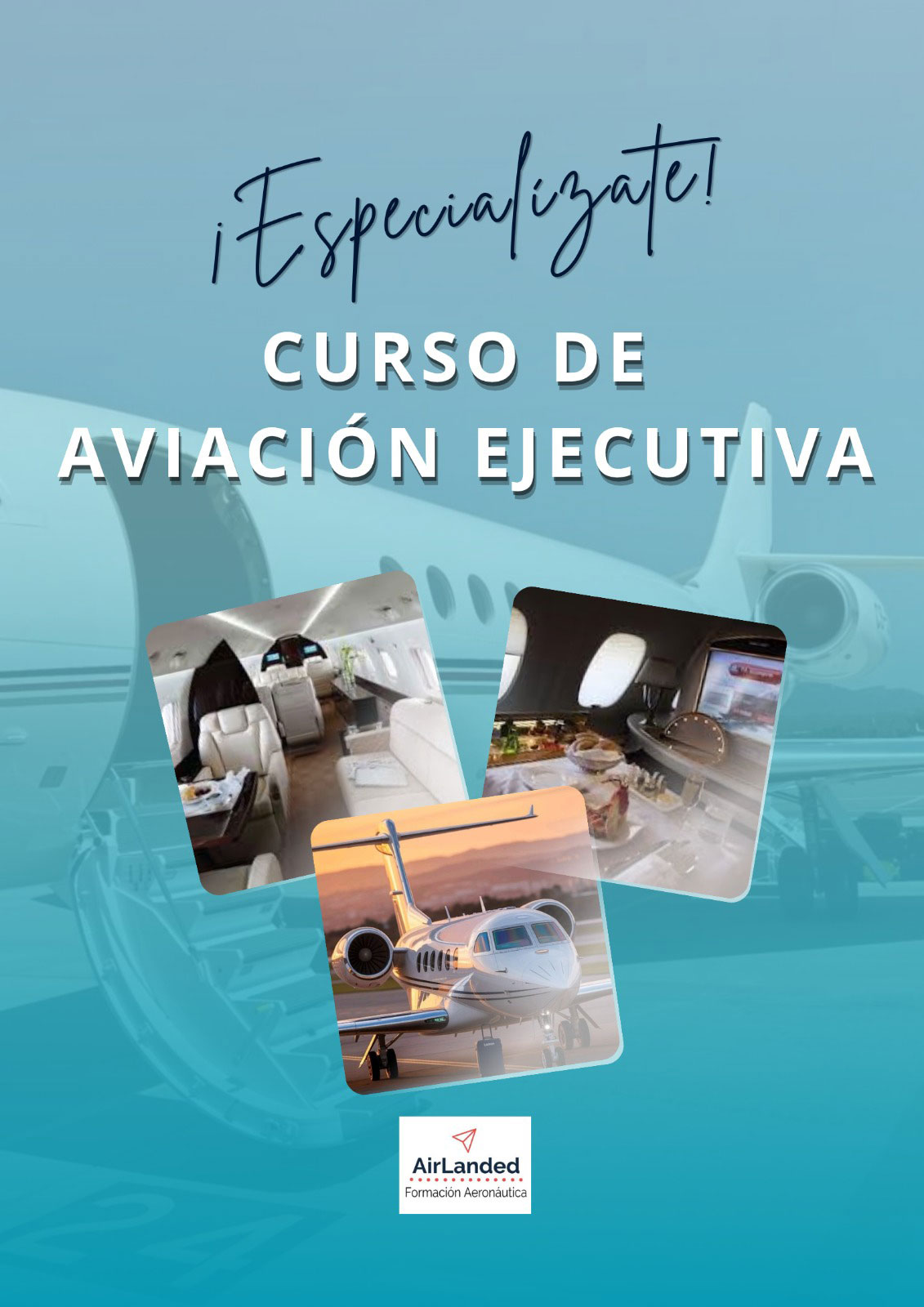 Curso aviación ejecutiva Barcelona | AirLanded - Escuela de azafatas de vuelo y personal de aeropuerto.
