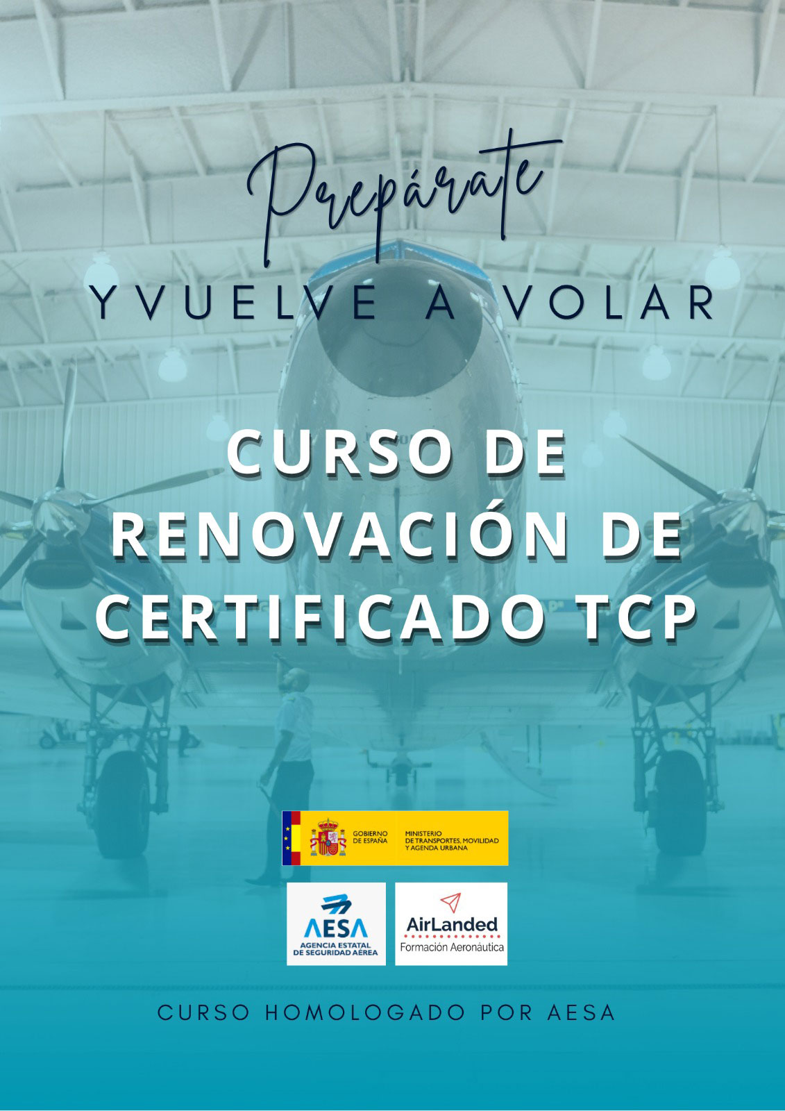 Curso renovación certificado TCP Barcelona | AirLanded - Escuela de azafatas de vuelo y personal de aeropuerto.